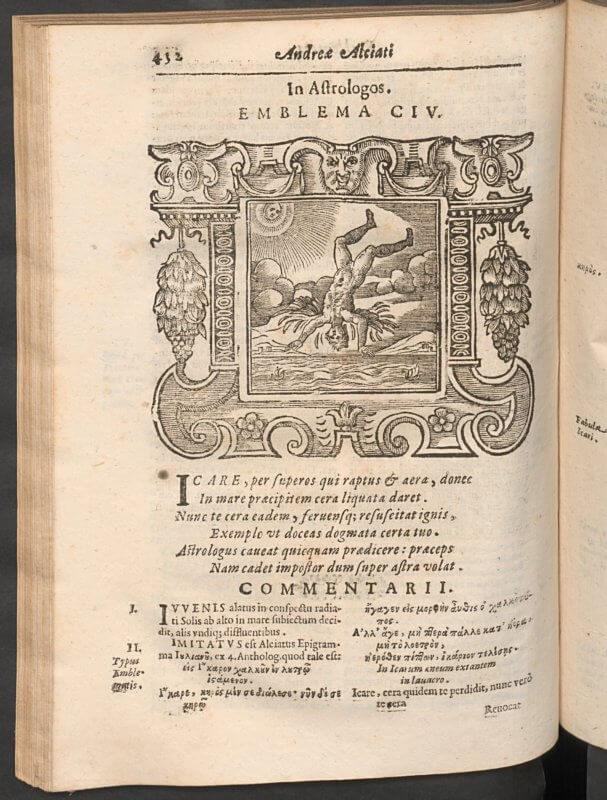 In the 1621, a printer in Padua published an edition of the Emblemata that included commentary from a handful of writers---Claude Mignault, Francisco Sanchez de las Brozas, Laurentius Pignorius, and Federicus Morellus---as well as additional emblems. This 1661 edition is a page-for-page reprint of the earlier Tozzi edition, attesting to the volume's popularity.