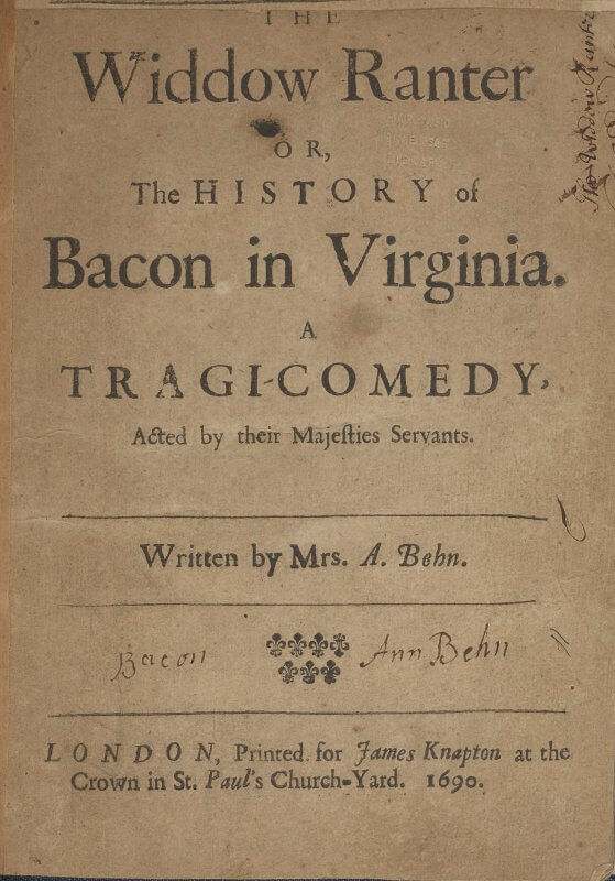 In a style more typical of the late 17th century than earlier playbooks, this title page provides only a relatively short title and the barest of acting company and authorial information along with the imprint.