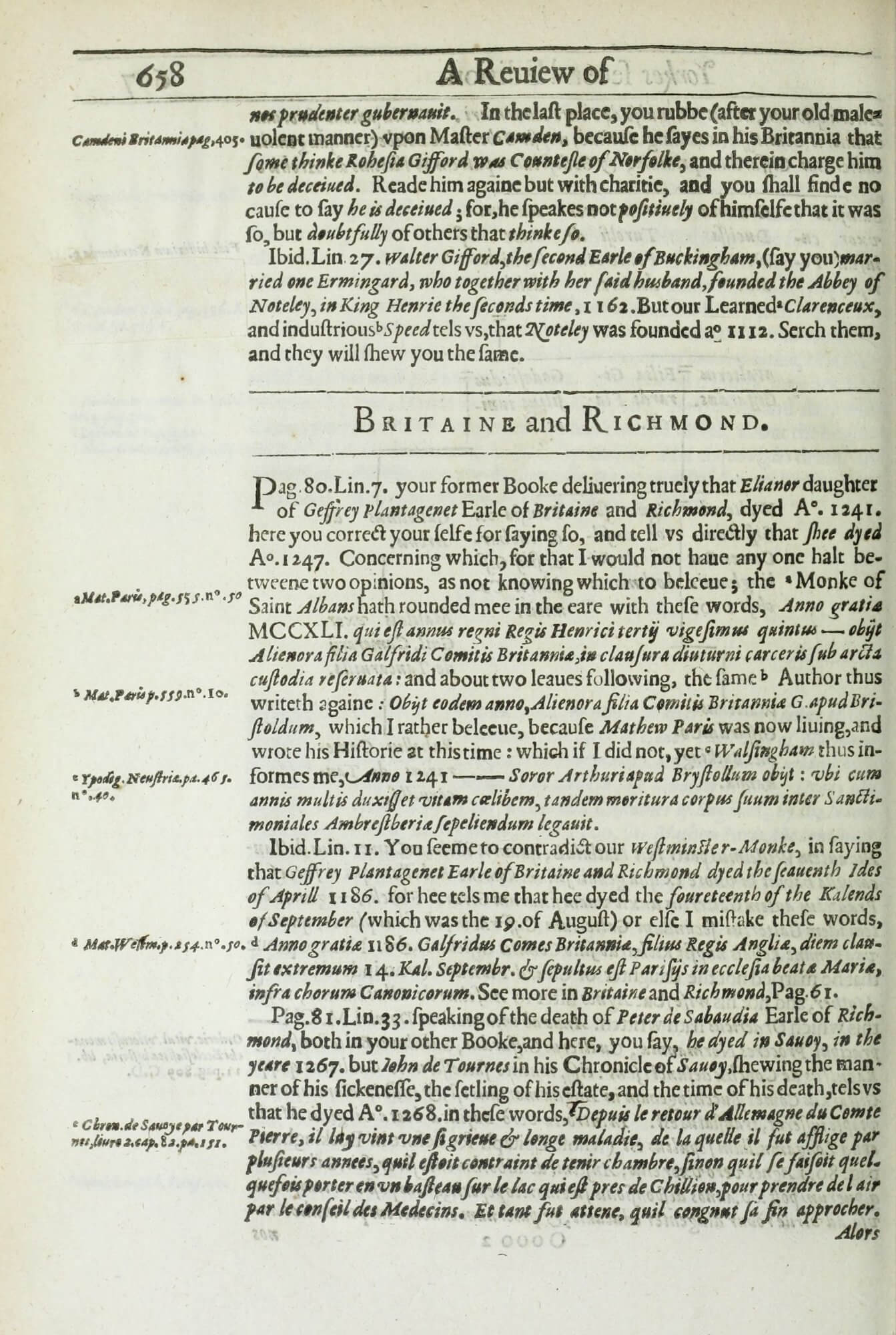 The cancel slip pasted over one of the marginal notes here is nearly invisible in this digital image. But if you look at the recto of this leaf, you can clearly see the ink bleed-through from the covered up note.